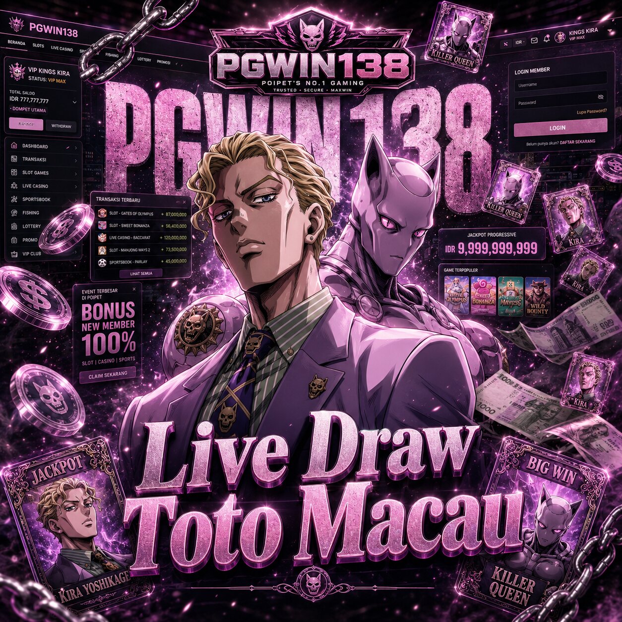 PGWIN138: Situs Prediksi Live Draw Toto Macau Terakurat & Keluaran Data Macau Tercepat